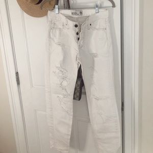 abercrombie white boyfriend jeans